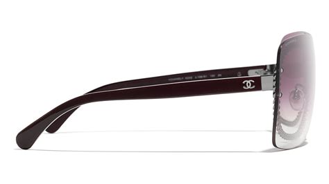 chanel 4243|Chanel 4243 C108/S1 Burgundy Shield Sunglasses.